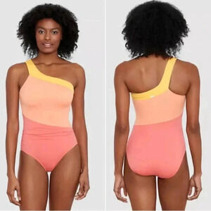NWOT Women’s Free Fly Color Block 1 Piece 1 Shoulder Swimsuit 3X